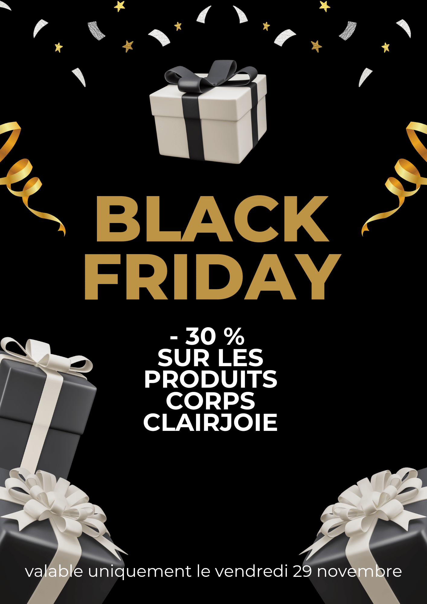 Black friday offre clairjoie